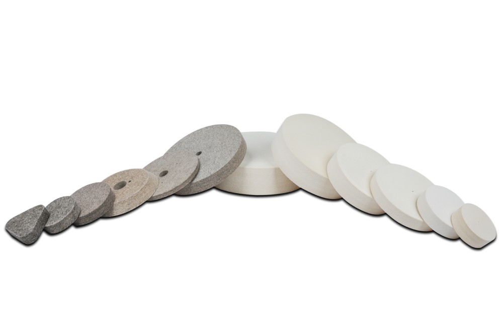 Square Edge Felt Wheels & Rings